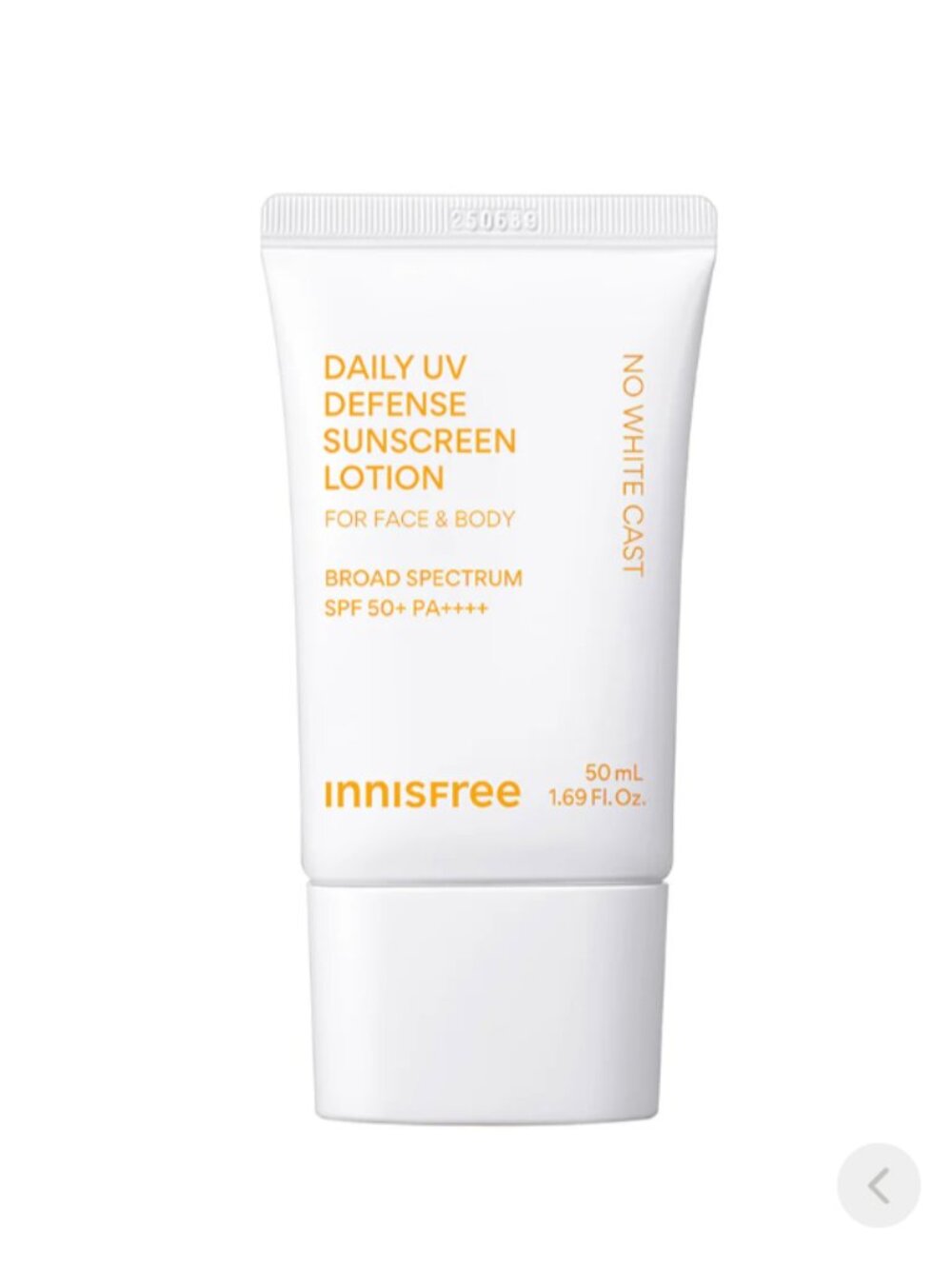 InnIsFree Daily UV Defense Sunscreen Broad Spectrum SPF 50+ 50mL | NEW PRODUCT